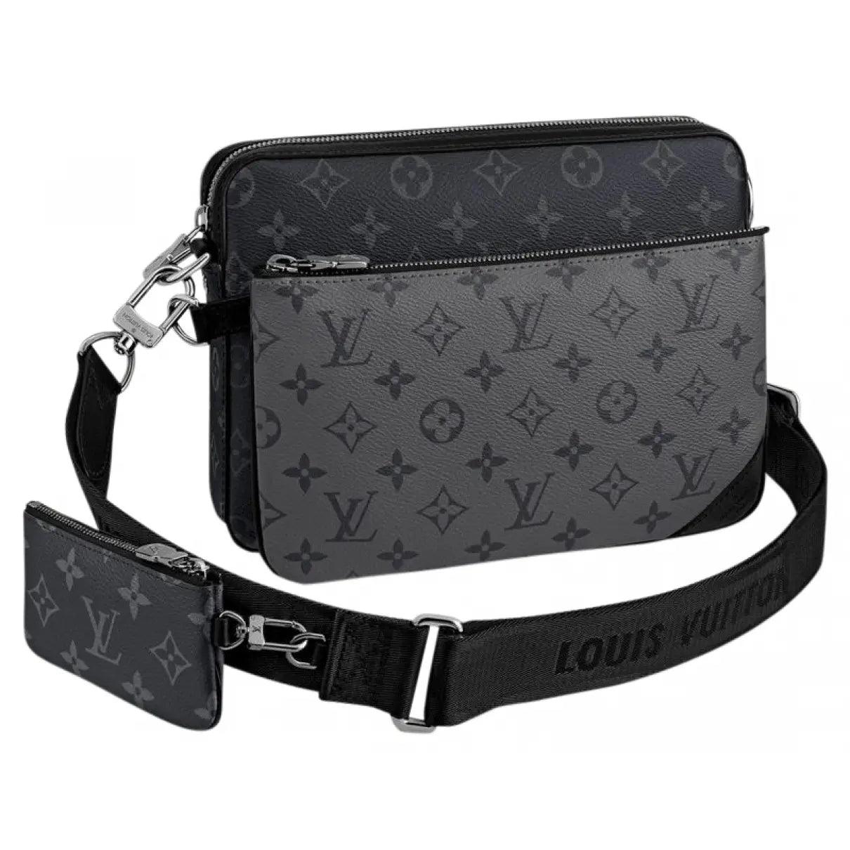 Product image LV tracolla trio nera/bianca/grigia